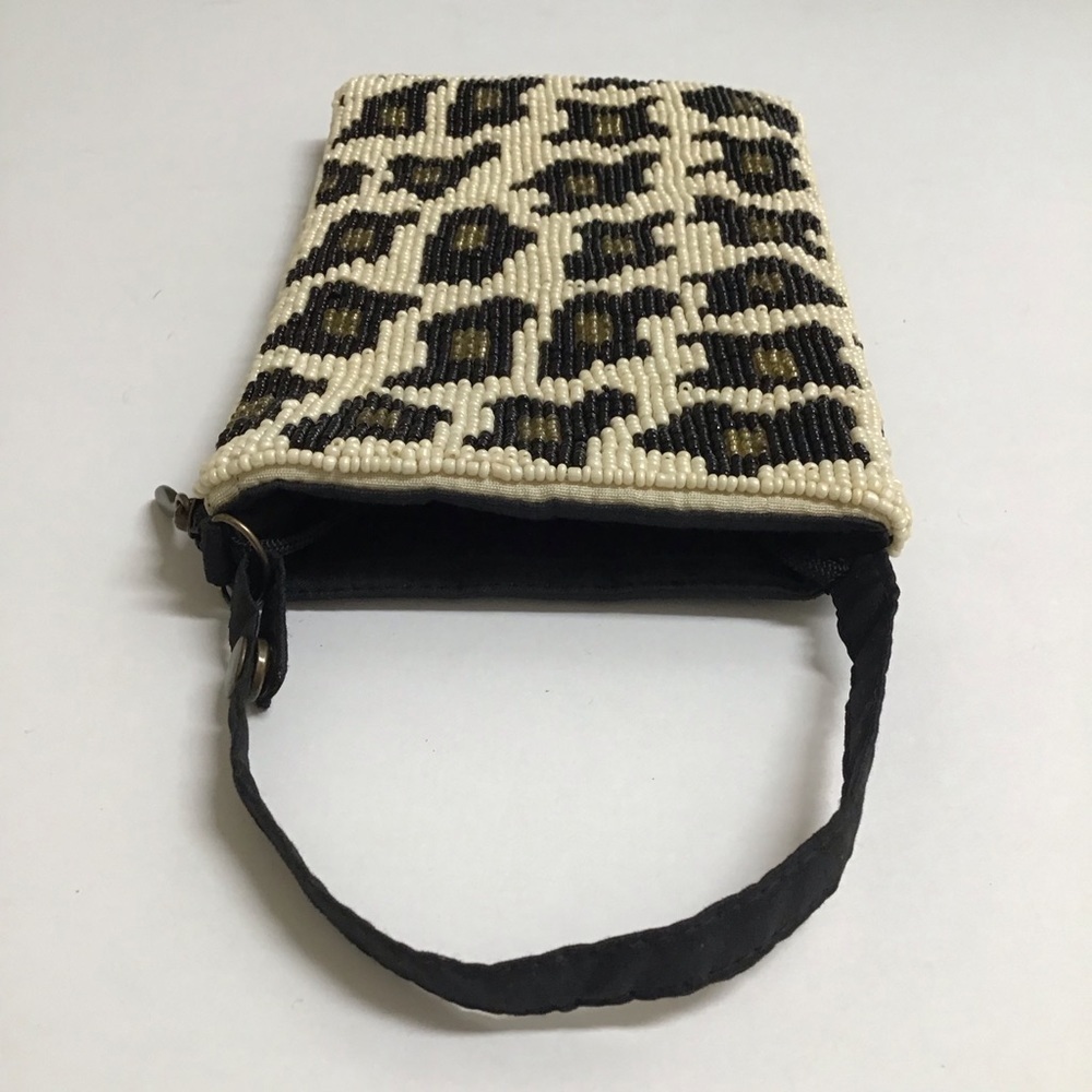 Beaded Leopard Crossbody Club Bag Wristlet Clutch Purse Wallet Bamboo Trading Co - Picture 12 of 14